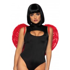 (SALE) Крила дияволиці Leg Avenue devil wings Red, справжнє пір’я