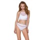 Трусики з прозорою вставкою Passion PS006 PANTIES XL, white