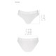 Трусики з прозорою вставкою Passion PS006 PANTIES XL, white