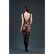 Бодистокинг с доступом Moonlight Model 14 XS-L Black, рисунок боди и чулок на подвязках