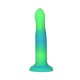 Светящийся в темноте фаллоимитатор ADDICTION Rave 8″ Glow in the Dark Dildo Blue Green, 20,3 см