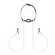 Зажимы для сосков с кляпом Bedroom Fantasies Nipple Clamps & Silicone Gag Ring