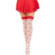 Панчохи Leg Avenue Polka Dot Mushroom Thigh Highs One Size