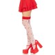 Панчохи Leg Avenue Polka Dot Mushroom Thigh Highs One Size