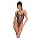 Эротическое боди с рисунком Passion LOVELIA BODY L/XL, black