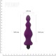 Анальная пробка с вибрацией Adrien Lastic Bullet Amuse Purple, макс. диаметр 3,9см