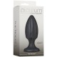 Анальний плаг із каналами для змащення Doc Johnson Platinum Premium Silicone — The Rocket — Black