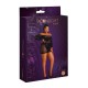 Платье-бодистокинг Moonlight Plus Model 07 XL-XXXL Black, длинный рукав