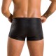 Мужские кожаные боксеры с клапаном Passion 050 SHORT PATRICK S/M Black