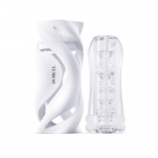 Мастурбатор Dorcel DEEP BLOW WHITE, подвійне використання