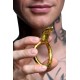 Ерекційне кільце з головою кобри Master Series: Cobra King Golden Cock Ring