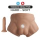 Полуторс с фаллоимитатором на присоске SilexD Apollo S Male Torso Caramel