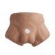 Полуторс с фаллоимитатором на присоске SilexD Apollo S Male Torso Caramel