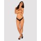 Напівпрозорі трусики з підвіскою Obsessive Ivannes panties black 2XL/3XL, чорні