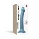 Насадка для страпону Strap-On-Me Mono Density Dildo M Blue, діам. 3,3 см, одношаровий силікон, гнучк