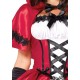 Эротический костюм Красной шапочки Leg Avenue Gothic Red Riding Hood S, платье, накидка