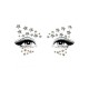 Украшение-звездочки для тела Leg Avenue Celeste face jewels sticker, наклейки, светятся в темноте