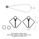 Затискачі для сосків з важкою підвіскою LOCKINK Nipple Clamps with Heavy Pendant - Grey