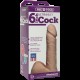 Фалоімітатор Doc Johnson Vac-U-Lock - 6 Inch ULTRASKYN Cock White, діаметр 4,3 см