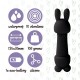 Мінівібратор FeelzToys Mister Bunny Black з двома насадками