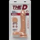 Фалоімітатор Doc Johnson The D - Super D - 8 Inch With Balls - ULTRASKYN, діаметр 5,1 см