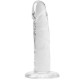 Прозрачный фаллоимитатор и насадка для страпона Alive Jelly Dildo Speedy, ТПЕ, длина 17,8 см