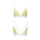 Спортивный топ с двойными бретелями Passion PS007 TOP XL, yellow