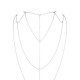 Цепочка для спины Bijoux Indiscrets Magnifique Back and Cleavage Chain - Silver, украшение для тела