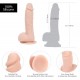 Реалистичный фаллоимитатор на присоске ADDICTION — Mark 7,5″ Dildo With Balls, Beige