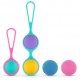 Набор вагинальных шариков PMV20: Vita – Kegel Ball Set, масса 40, 50, 60 г, два держателя