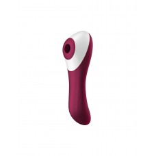 Вакуумний стимулятор із вібрацією Satisfyer Dual Crush Wine Red