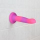 Фалоімітатор, що світиться в темряві, ADDICTION Rave 8″, Glow in the Dark Dildo Pink Purple, 20,3 см