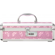 Кейс для зберігання секс-іграшок BMS Factory - The Toy Chest Lokable Vibrator Case Pink з кодовим за