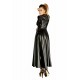 Сукня-плащ з мокрим ефектом Noir Handmade F128C Powerwetlook gown coat, S