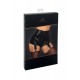 Шортики Noir Handmade F325 Glam suspender wetlook and vinyl shorts - S