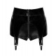 Шортики Noir Handmade F325 Glam suspender wetlook and vinyl shorts - S