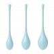 Набір йоні намистин Satisfyer Yoni Power 2 Light Blue, диаметр 2-2,5-3см, вес 22-44-73гр