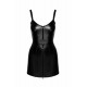 Сукня Noir Handmade F320 Starlet wetlook minidress with ring belt - S