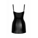 Платье Noir Handmade F320 Starlet wetlook minidress with ring belt - S