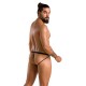 Мужские открытые слипы Passion 034 OPEN LUKE L/XL Black, экокожа