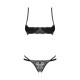 Комплект Obsessive Nutris 2-pcs crotchless set XS/S