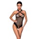 Сетчатый боди с халтером Passion Amanda Body L/XL, black