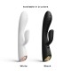 Вибратор-кролик с подогревом Dorcel FLEXI RABBIT WHITE, гибкий ствол