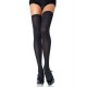 Плотные непрозрачные чулки Leg Avenue Nylon Thigh Highs Black, plus size