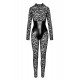 Комбінезон Noir Handmade F299 Enigma lace catsuit with underbust bodice - S