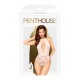 Боді з глибоким декольте та високими трусиками Penthouse - Toxic Powder White M/L