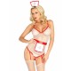 (SALE) Костюм медсестри Leg Avenue Roleplay TLC Nurse One size White