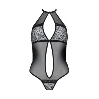 Сетчатое боди с кружевом на груди Passion SATARA BODY L/XL black