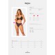 Комплект белья Obsessive Natilya 2-pcs set M/L, black, бюстгальтер, трусики
