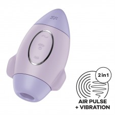 Вакуумний стимулятор з вібрацією Satisfyer Mission Control Violet, 2 незалежні мотори